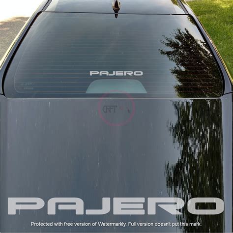 Cfs Mitsubishi Pajero Logo Stiker Sticker Vinyl Decal Stripes Cermin