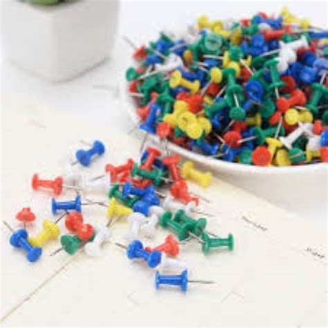 Jual As Push Pin Jarum Tekan Paku Pin Warna Warni Per Pcs Shopee