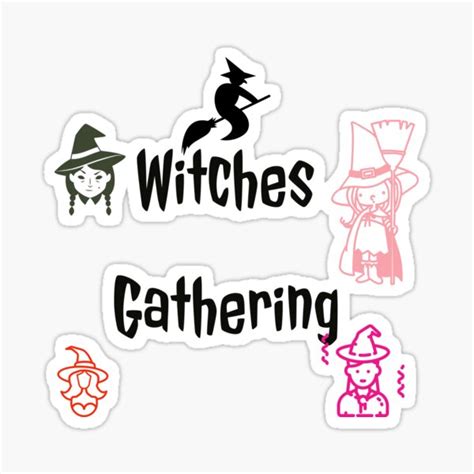 Witch Gathering Sticker For Sale By Madscientist01 Redbubble