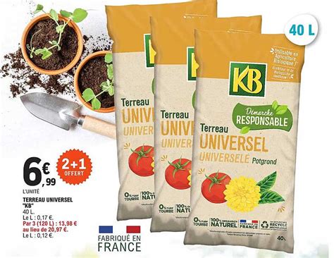 Promo Terreau Universel Kb Chez E Leclerc ICatalogue Fr