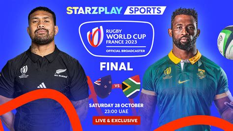 Starzplay To Stream The Rugby World Cup Final Between New Zealand