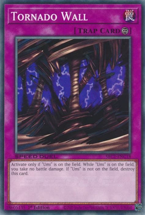 Tornado Wall Speed Duel Streets Of Battle City YuGiOh