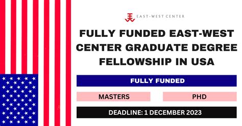 East West Center Graduate Degree Fellowship In Usa Flashlearners