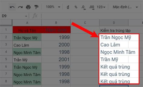 Cách lọc dữ liệu trùng lặp trong Google Sheet cực đơn giản