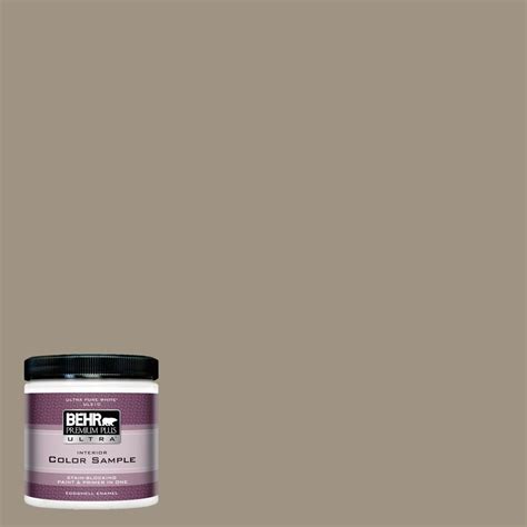 BEHR Premium Plus Ultra 8 Oz BNC 24 Shadow Taupe Eggshell Enamel