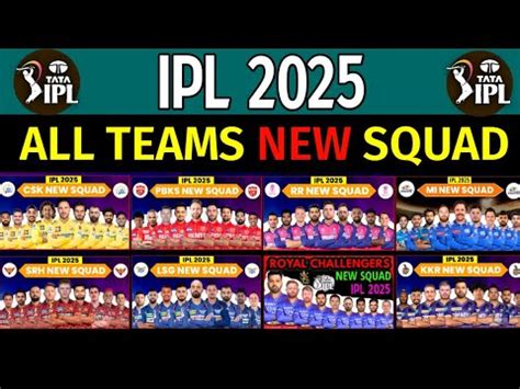 Ipl All Team Squad All Teams Squad Ipl Csk Kkr Mi