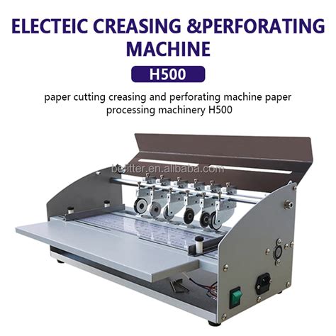 Electric Manual A3 A4 460mm Paper Creasing Perforating Machine For Sale