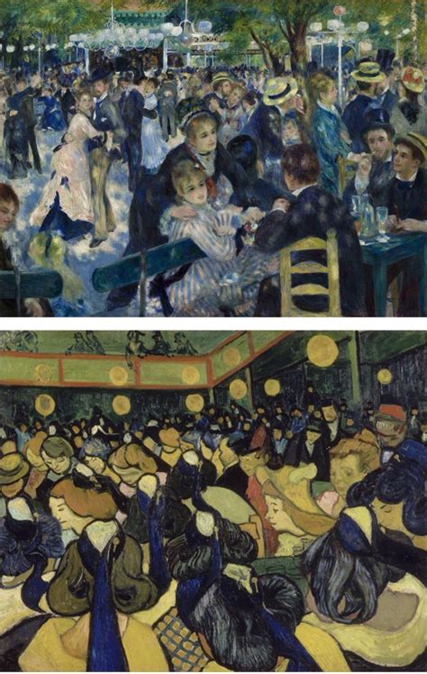 Top Dance At Le Moulin De La Galette Auguste Renoir 1876 Bottom