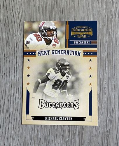 2005 Donruss Gridiron Gear Next Generation NG 8 Michael Clayton