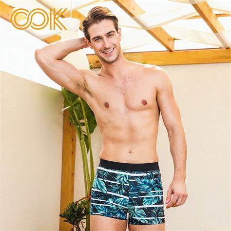 Buy 2018 New Men Breathable Mens Swimsuits Floral