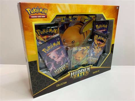 Pokemon Hidden Fates Raichu Gx Collection Box Factory Sealed Booster