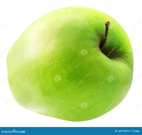 Green Apple Isolated On A White Background Stock Image Image Of