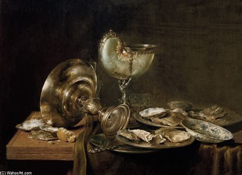 Artwork Replica Still Life With Nautilus Cup By Willem Claesz Heda