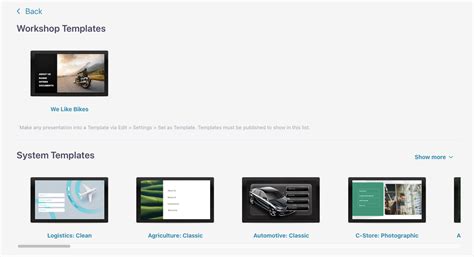 showcases sales  templates