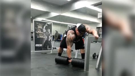 Watch A Beast Of A Man Lift A 375 Pound Dumbbell Four Times Youtube