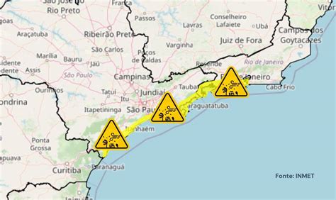 Alerta Amarelo Para Ventos Costeiros No Litoral Do Estado De S O Paulo