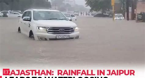 Rajasthan Heavy Rainfall In Jaipur Leads To Waterlogging Triggers