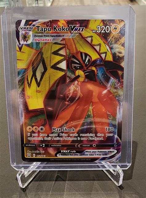 Pokemon Tcg Tapu Koko Vmax Battle Styles Ultra Rare Icons And