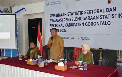 Kadis Kominfo Kabupaten Gorontalo Buka Pembinaan Statistik Sektoral Dan