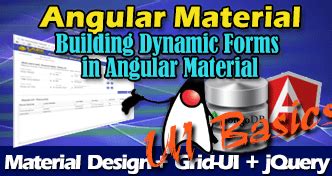 Angular Material Form Design with Examples – Developers Corner – Java ...