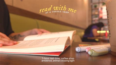 read with me at a café 1 hour real time coffee shop ambience animal