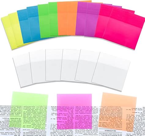 Amazon 900 Hojas 18 Blocs De Notas Adhesivas Transparentes 3 X 3