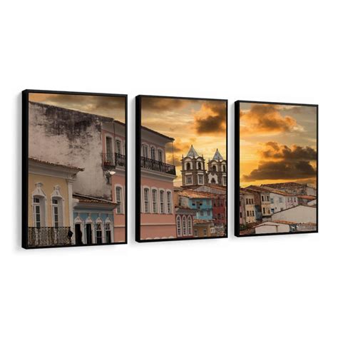 Quadro Decorativo Pelourinho Cidade Salvador Bahia Paisagem