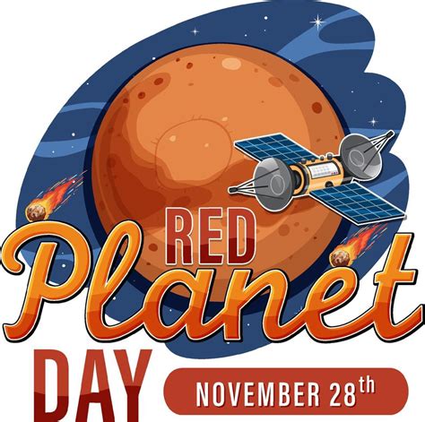 Red Planet Day Poster Template 13763197 Vector Art At Vecteezy