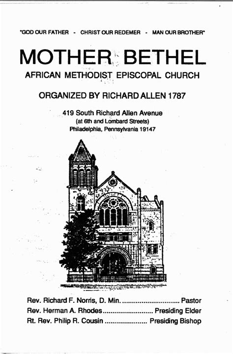 African American Church Of Ame Logo