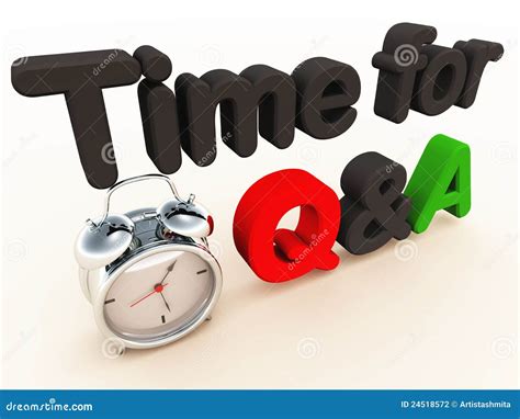 Qanda Time Stock Illustration Illustration Of Seek 24518572