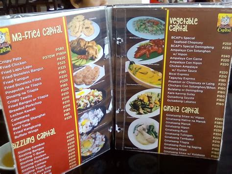 Menu At Bulalo Capital Main Ktv Resto Restaurant Tagaytay