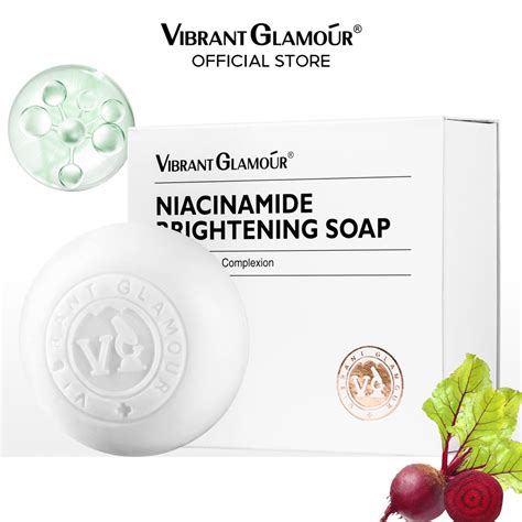 Vibrant Glamour Niacinamide Whitening Soap Deep Cleansing Exfoliator