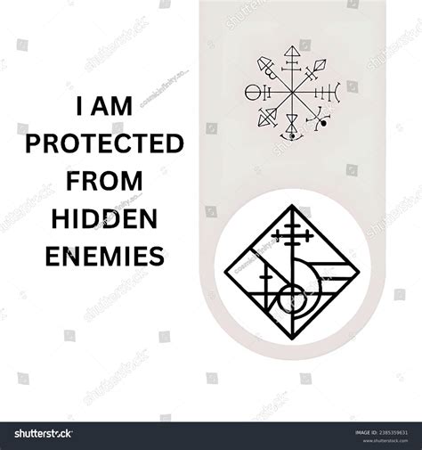 Sigil Protection Against Hidden Enemies Stock Illustration 2385359631