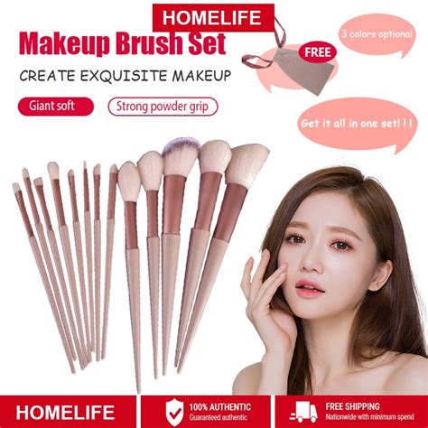 13pcsset Facial Makeup Brushes Set Face Cosmetic Beauty Eye Shadow Foundation Blush Brush Make