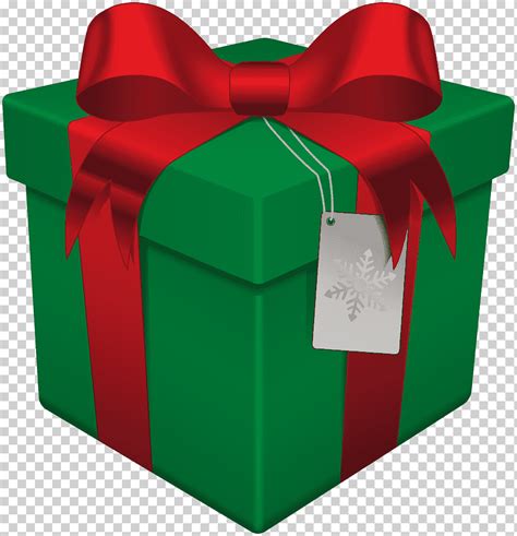 Descarga Gratis Caja De Regalo Verde Con Gr Fico De Lazo Rojo Cinta