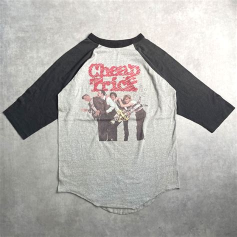 80s Cheap Trick Raglan T Shirts 80年代 チープ トリック ラグラン Tシャツblack 【used