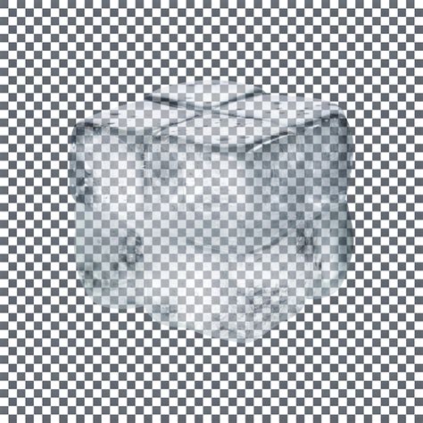 Premium Psd Frozen Ice Cube Isolated On Transparent Background