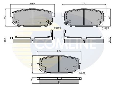 NEW COMLINE REAR BRAKE PADS SET BRAKING PADS GENUINE OE QUALITY