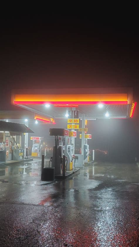 Foggy Gas Station Nights