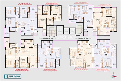 2nd Floor Plan Wing A