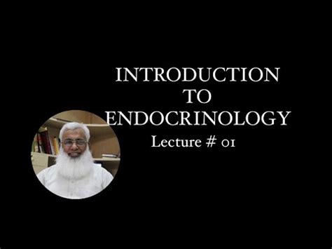 Introduction To Endocrinology Lecture No 1 By Dr Muhammad Yousaf