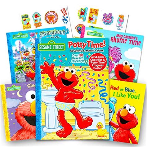 Sesame Street Elmo Potty Training Book Set -- Potty Coloring and ...