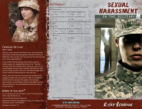 Sexual Harassment In The Military Risky Behavior Pamphlet Primo Prevention