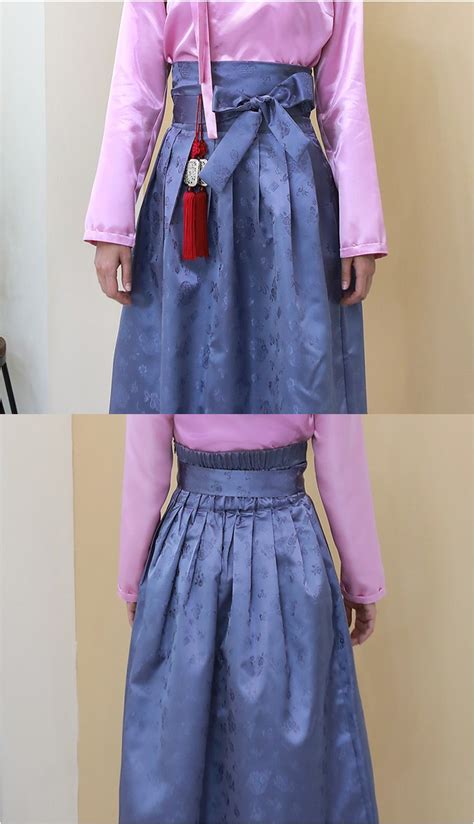 S Hanbok Hanbok Skirt W S02 Lo Ble Modern Hanbok For Women Kooding