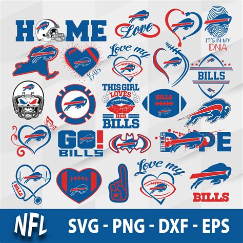 Buffalo Bills Bundle Nfl Svg Buffalo Bills Svg Nfl Svg S Inspire