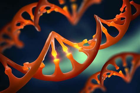 Molécula De La DNA Modificación Genética Estudio De La Estructura Del