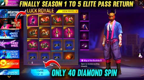 Hall Of Elites Diamond Spin Season To Elite Pass Return Free