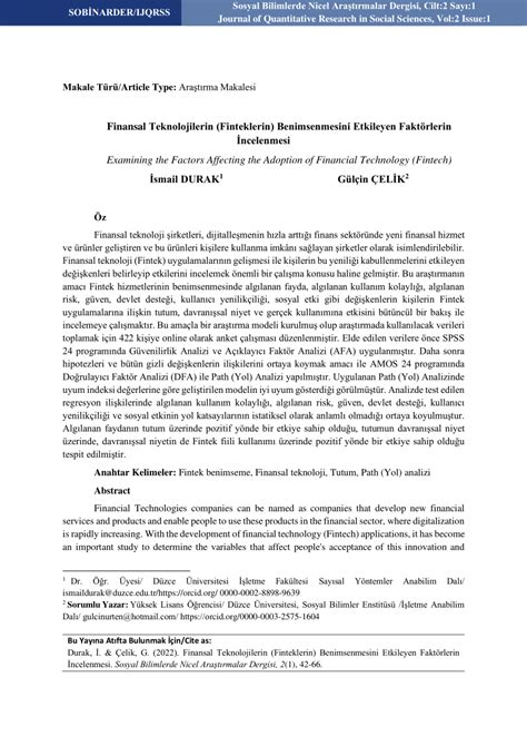 Pdf Examining The Factors Affecting The Adoption Of Financial