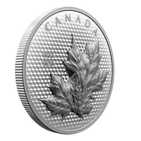 Dollar Maple Leaf Leaves In Motion Incuse Black Rhodium Plating