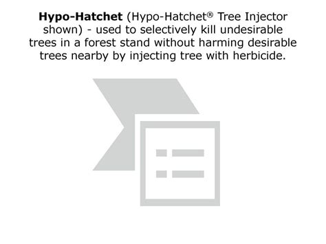 Tree Injectorhypo Hatchet